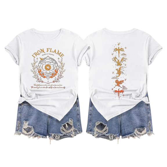 Women Tees Shirts Tops Short Sleeve Crew Neck Summer Graphic Print Gift Clothes