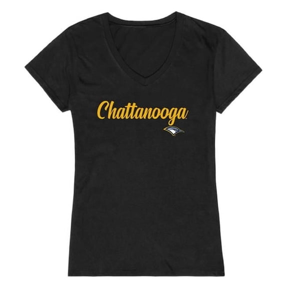 Women Tennessee Chattanooga Mocs Script T-Shirt, Black - Medium