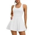 thumbnail image 1 of Women Tennis Dress Workout Dress with Built-in Bra and Shorts Pockets Athletic Dress for Exercise Golf Dresses, 1 of 7