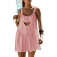 thumbnail image 1 of Women Tennis Dress with Built in Shorts and Bra Sleeveless Casual Backless Golf Dress Athletic Dress with Pockets, 1 of 6