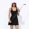 thumbnail image 1 of Women Tennis Dress with Short Quick Drying Tennis Skirt with Bra Two Piece Set Woman Sport Dress Tennis Female, 1 of 7