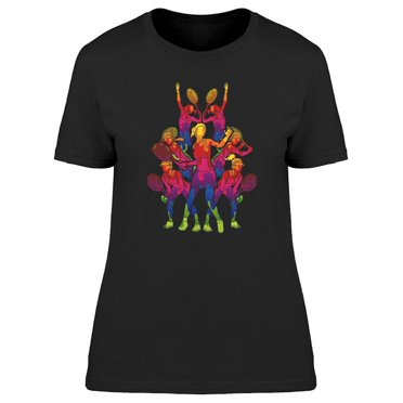 Women Tennis Players T-Shirt Women -Image by Shutterstock, Female Medium