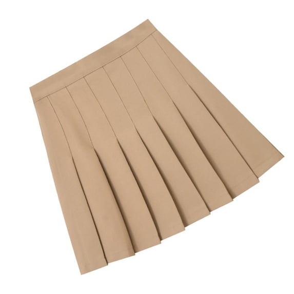 Women Tennis School Uniform High Waist Pleated Skirt Side Zipper Color A Line Ruffle Short Skirts for Schoolgirl