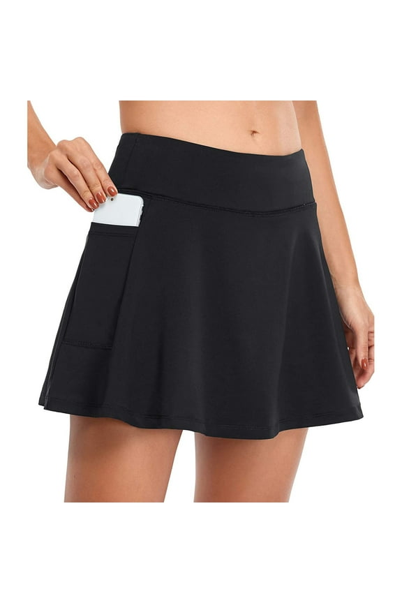 Women Tennis Skirts Inner Shorts Elastic Sports Skorts With Pockets Preppy Skirt Ballet Skirts Hoop Skirt Petticoat Daybed Skirt Pleated Midi Skirt Slit Skirt Suede Skirts for Women Summer Skirts for