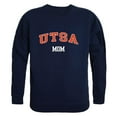 thumbnail image 1 of Women Texas San Antonio Roadrunners Mom Crewneck Fleece, Navy - Small, 1 of 1