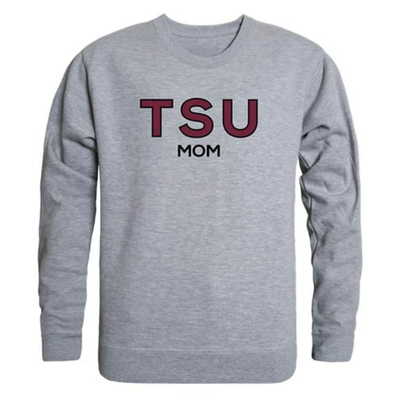 Women Texas Southern Tigers Mom Crewneck Fleece, Heather Grey - Small