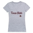 thumbnail image 1 of Women Texas State Bobcats Script T-Shirt, Heather Grey - Extra Large, 1 of 1