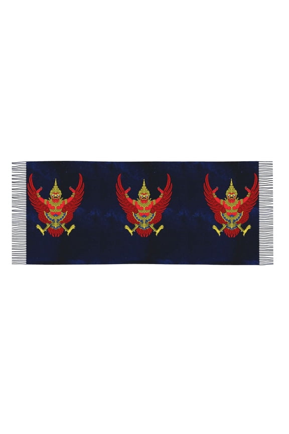 Women Thailand National Emblem Scarf Large Shawls For Travel Office