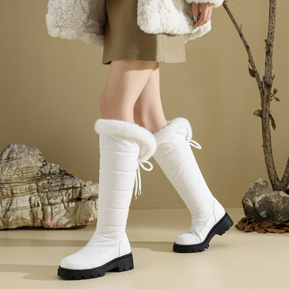 Women The Boots Platform Wedge Boots Cold Weather Warm Winter Shoes