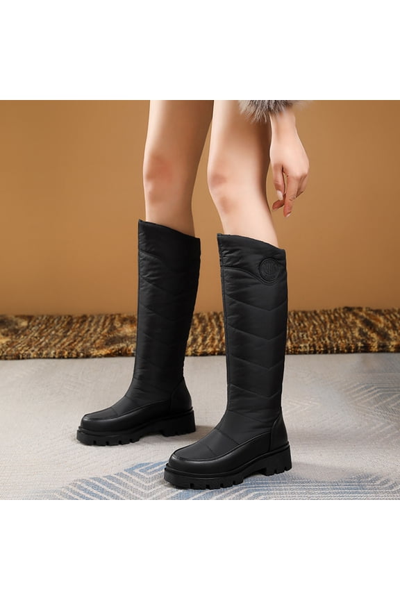 Women The Boots Platform Wedge Boots Cold Weather Warm Winter Shoes