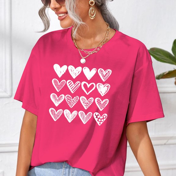 Women The One Who Loves Valentine's Day Oversized T-Shirt