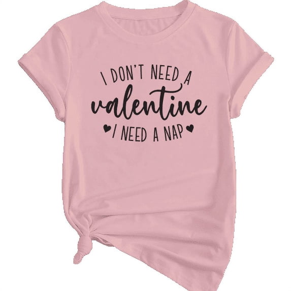 Women The One Who Loves Valentine's Day T-Shirt