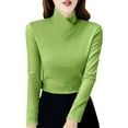 thumbnail image 1 of Women Thermal Top Long Sleeve turtleneck Tops Undershirts Womens Fitted Tops Womens Fall Clothes Womens Outfits, 1 of 5