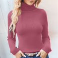 thumbnail image 1 of Women Thermal Top turtle neck Long Sleeve Tops Undershirts Womens Fitted Tops Womens Fall Tops Womens Tshirts, 1 of 4