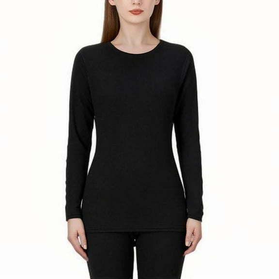 Women Thermal Underwear Set Wool Silk Thick Velvet Warm Underwear Top & Pants Set Plus Size Winter Clothes