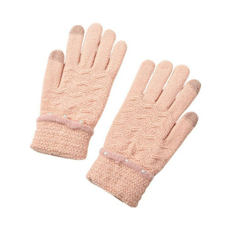 Light pink hotsell winter gloves