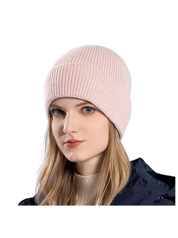 Women Thick Winter Hats Warm Sock Hats Knitted Hats Big Head