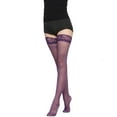 thumbnail image 1 of Women Thigh High Stockings Lace Silky Long Socks Daily Wear, 1 of 5