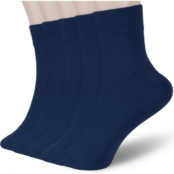 Women Thin Cotton Socks, Soft Cotton Bootie Socks Women Above Ankle Crew Socks 5-10 Pairs