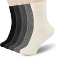 thumbnail image 1 of Women Thin Cotton Socks, Soft Cotton Bootie Socks Women Above Ankle Crew Socks 5-10 Pairs, 1 of 6