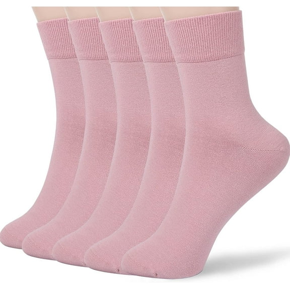 Women Thin Cotton Socks, Soft Cotton Bootie Socks Women Above Ankle Crew Socks 5-10 Pairs