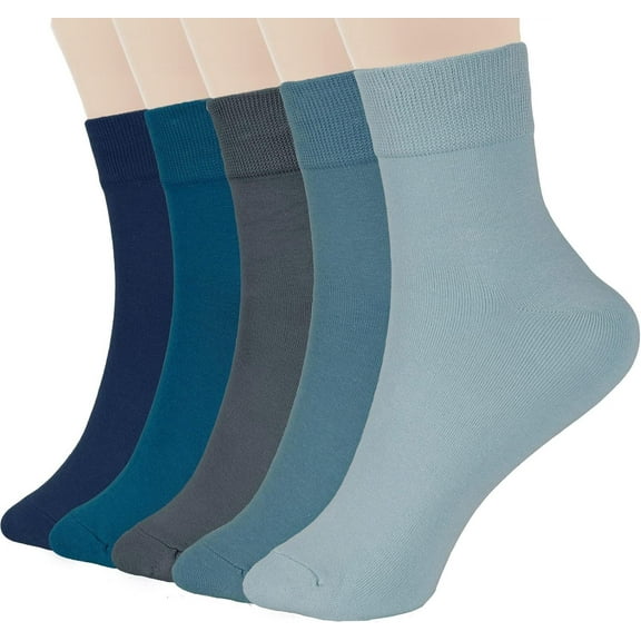Women Thin Cotton Socks, Soft Cotton Bootie Socks Women Above Ankle Crew Socks 5-10 Pairs