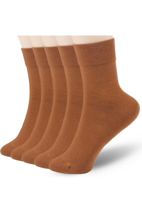 Women Thin Cotton Socks, Soft Cotton Bootie Socks Women Above Ankle Crew Socks 5-10 Pairs