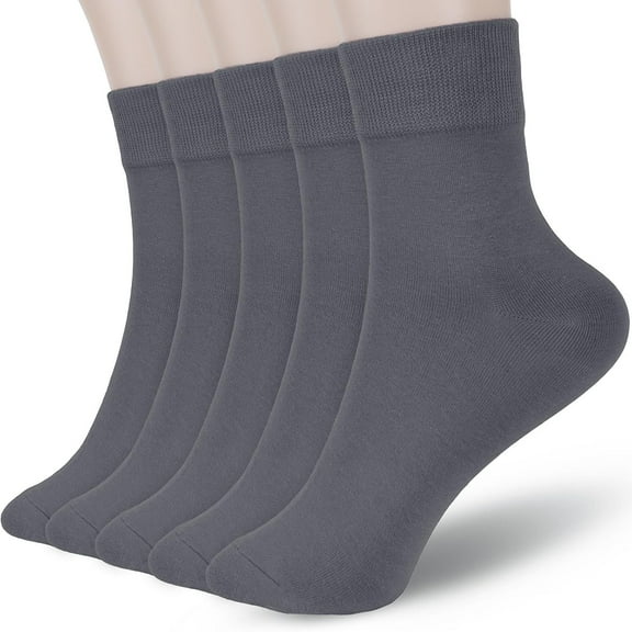 Women Thin Cotton Socks, Soft Cotton Bootie Socks Women Above Ankle Crew Socks 5-10 Pairs