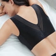thumbnail image 1 of Women Thin Ice Silk Bra Comfortable Plus Size Seamless Wireless Sports Bra With Removable Pads Sports Bras with Cups Womens Bras Push up Padded Medium Bra Sports Bras Pack Mesh Sports Bra Neck Bra, 1 of 8