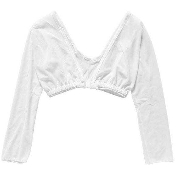 Women Thinner Slimmer Lightweight Armwear Wrap Crop Tops Base Shirt Blouse