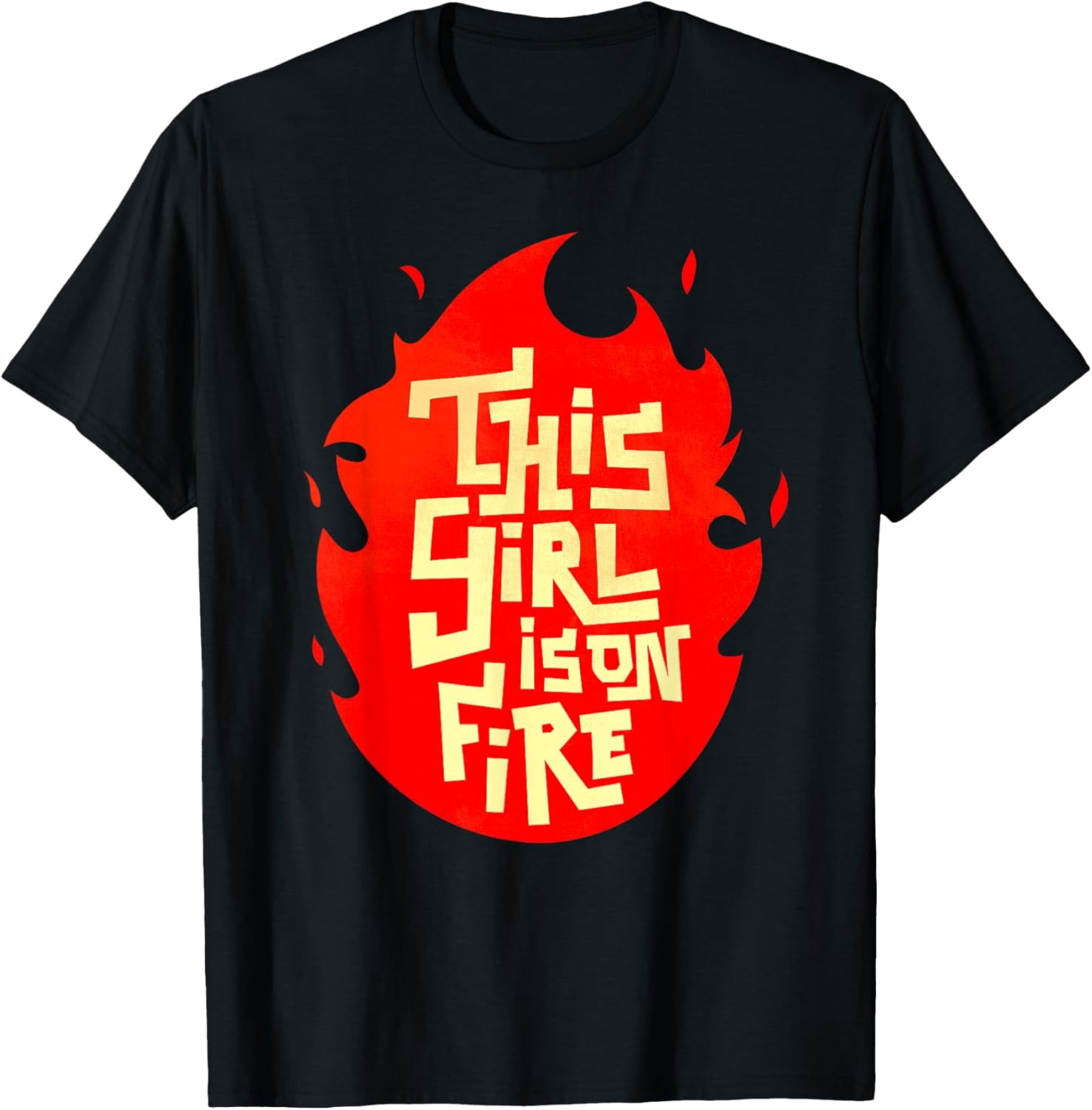 Emancipation Sign Women This Girl Is on Fire Emancipation Empowerment Graphic T-Shirt ...