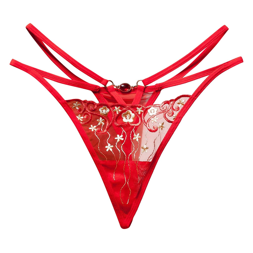 Women Thong Panties Thong Lace Pants Ladies Briefs Underwear New Years