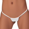 thumbnail image 1 of Women Thong Underwear Low Rise No Show Panties Comfortable G String For Daily Wear, XL, White, 1 of 4