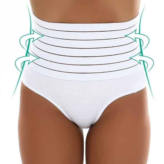Women Thongs Cloth Cotton Panties Sport Underwear High Waisted No Show Panties Underpants Cotton Strech Soft Full Coverage Briefs Seamless Thong Shapewear Plus Size Low Rise High Cut L