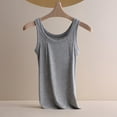 thumbnail image 1 of Women Threaded Cotton Strap Tank Top Round Neck Modal Undershirt Layering Camisole Womens Seamless Basic Tee Comfortable Breathable Summer Outfit, 1 of 3