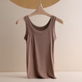 thumbnail image 1 of Women Threaded Cotton Strap Tank Top Round Neck Modal Undershirt Layering Camisole Womens Seamless Basic Tee Comfortable Breathable Summer Outfit, 1 of 5