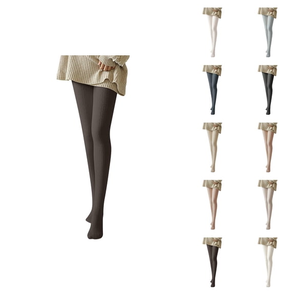 Women Tights 2026 Fall Winter Cute Cable Knit Soft Leggings Stockings Pantyhose Opaque Tights