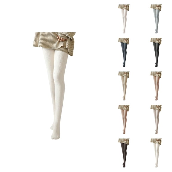 Women Tights 2026 Fall Winter Cute Cable Knit Soft Leggings Stockings Pantyhose Opaque Tights