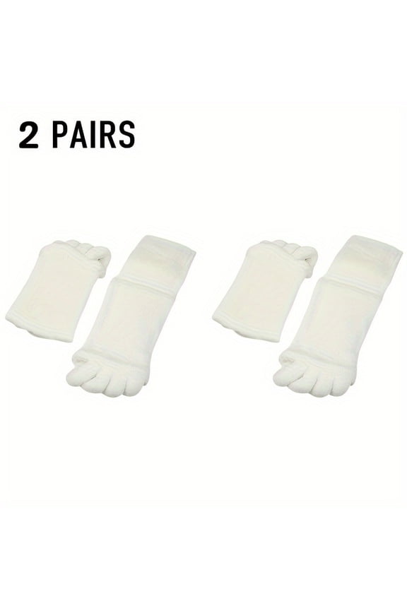 Women Toe Separator Socks Toeless Foot Alignment Socks for Yoga GYM Massage Pain Relief Improves Circulation Stretchy