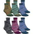 thumbnail image 1 of Women Toe Socks Cotton Crew Breathable Socks with Toes for Women Men Athletic Running, 1 of 28