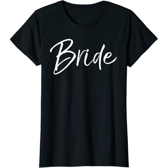 Women Top Matching Getting Ready Bride & Groom Wedding Gifts Bride Short Sleeve T-Shirt