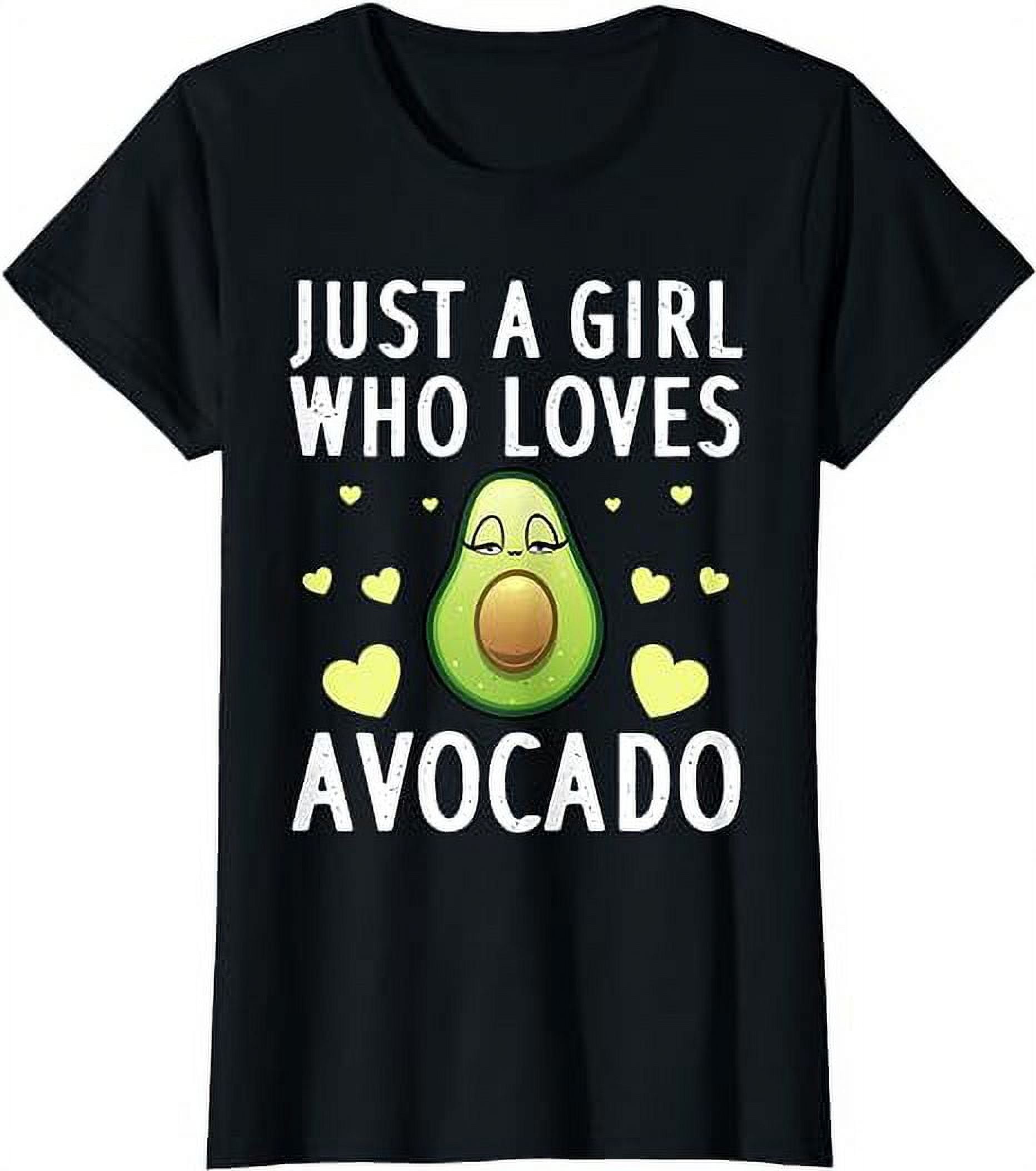 Women Tops Cute Avocado Design For Girls Women Kids Pear Avocado Lovers ...