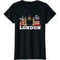 thumbnail image 1 of Women Tops England London Shirt Souvenir Short Sleeve Casual T-Shirt, 1 of 3