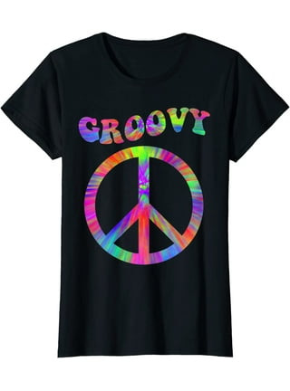  Womens Tops T-Shirts Print with Colorful Groovy Pattern :  Clothing, Shoes & Jewelry