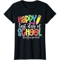 thumbnail image 1 of Women Tops Happy Last Day Of School Teacher Kids Graduation Last Day T-Shirt, 1 of 3