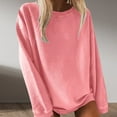 thumbnail image 1 of Women Tops O Neck Daily Fashion Sweatshirt Workout Clothes Women Womens Tee Tops Stripe Shirts for Women Stripe Tee Ladies Athletic Wear Top Women Loose Womens Workout Tops Loose Fit T Shirts Spandex, 1 of 7
