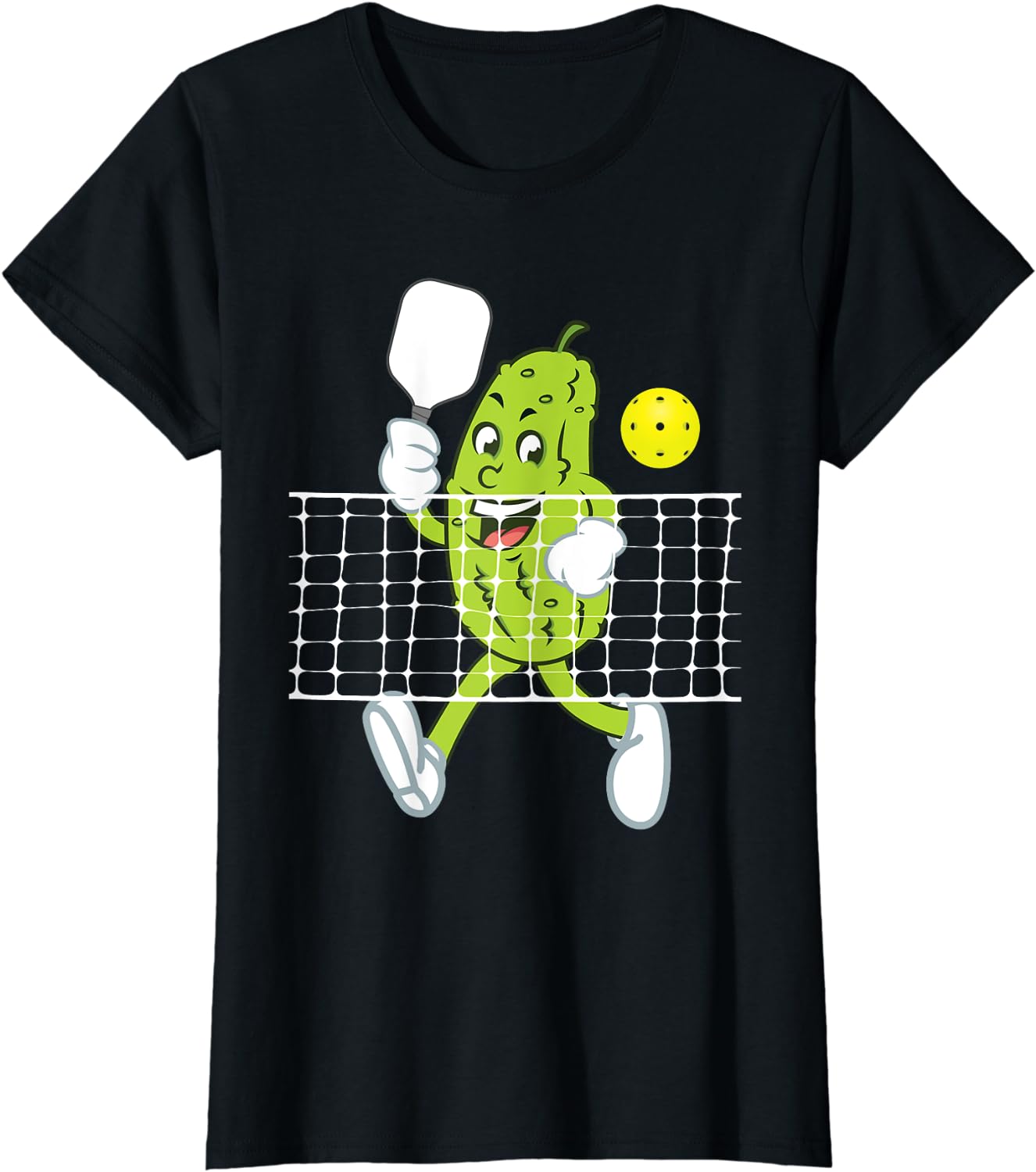 Women Tops Pickle Playing Pickleball Funny Pickleball Paddleball T