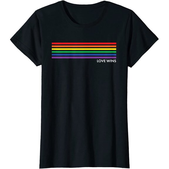 Women Tops Pride Rainbow Equality Gift Short Sleeve Casual T-Shirt