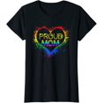 thumbnail image 1 of Women Tops Pride Shirt Proud Mom LGBT Short Sleeve T-Shirt, 1 of 3