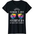 thumbnail image 1 of Women Tops Schools Out Forever Retired Loving It Summer Teacher Student Fun T-Shirt, 1 of 3